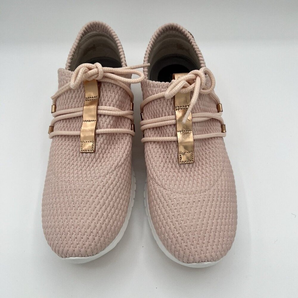 Cole Haan Women’s Zerogrand Quilted Lace Up Sneakers Size 9 Blush Pink Rose Gold - Picture 3 of 8